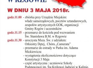 Obchody święta 3 maja w Rzgowie Obchody święta 3 maja w Rzgowie