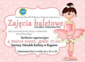 Zapraszamy na zajęcia baletowe Zapraszamy na zajęcia baletowe