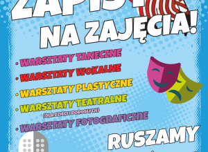 Trwa rekrutacja na zajęcia organizowane przez Gminny Ośrodek Kultury w Rzgowie w 2020/2021 roku.