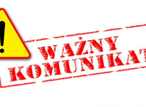 Ważna informacja dla uczestników zajęć oraz wydarzeń