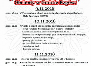 Obchody 100. rocznicy odzyskania niepodległości w gminie Rzgów